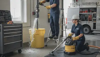 Emergency plumber servicing a home in Aurora, CO for burst pipes and urgent leak repairs