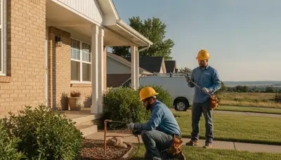 Emergency plumber repairing a leak in Aurora, CO for residential plumbing service