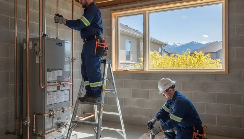 Emergency plumber servicing a home in Aurora, CO for fast plumbing repairs