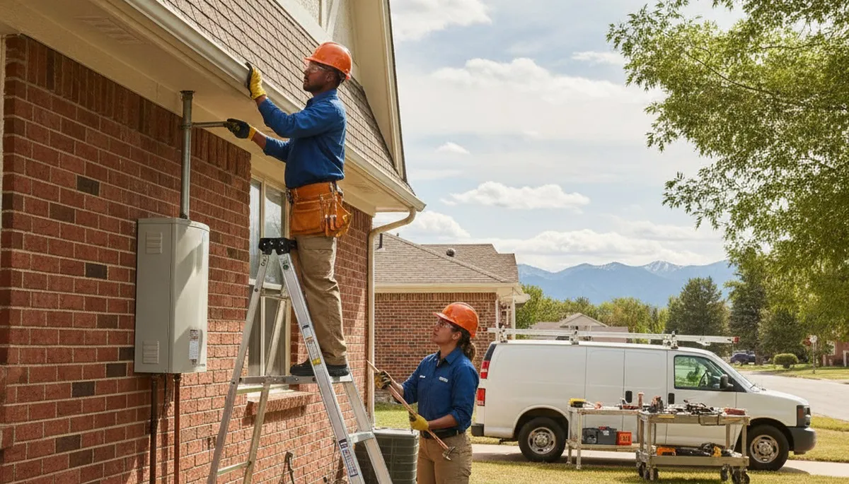 Emergency plumber repairing a pipe in Aurora, CO for fast plumbing repair service