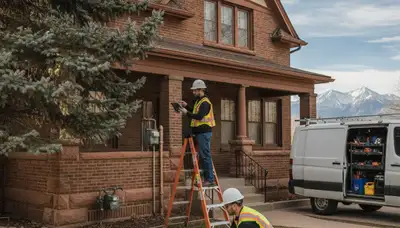 Emergency plumber truck in Aurora, CO for fast plumbing repair service