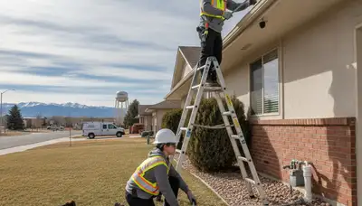 Emergency plumber repairing a leak in Aurora, CO for fast plumbing repair service
