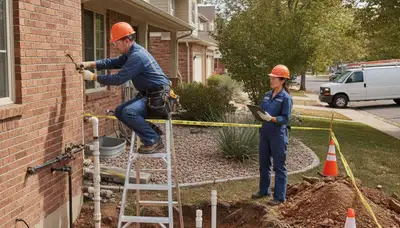 Emergency plumber truck in Aurora, CO for plumbing repair and urgent leak service