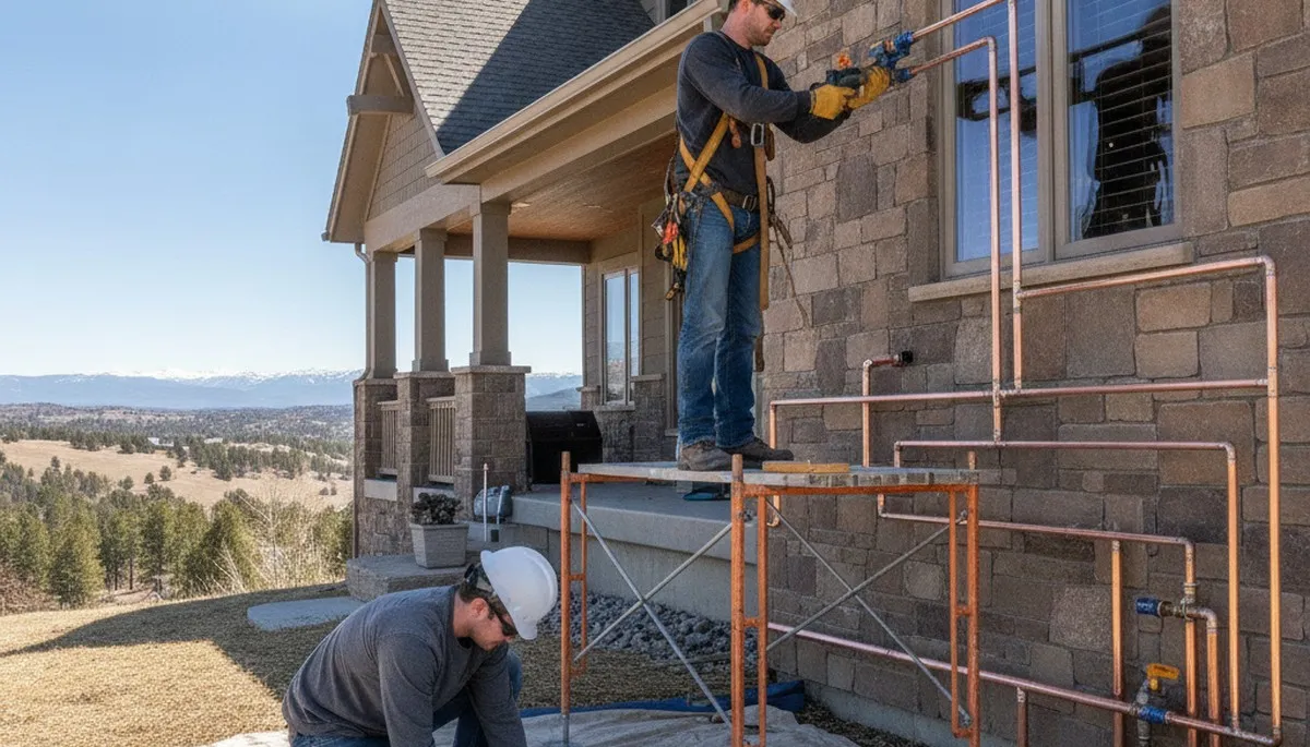 Aurora, CO emergency plumber repairing a residential pipe leak for fast plumbing service