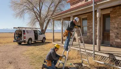 Aurora, CO emergency plumber repairing a leaking pipe with professional plumbing tools