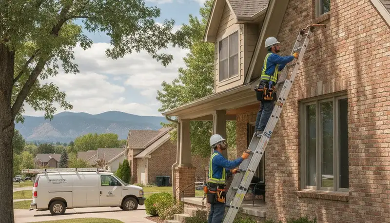 Emergency plumber repairing a burst pipe in Aurora, CO for 24/7 plumbing service